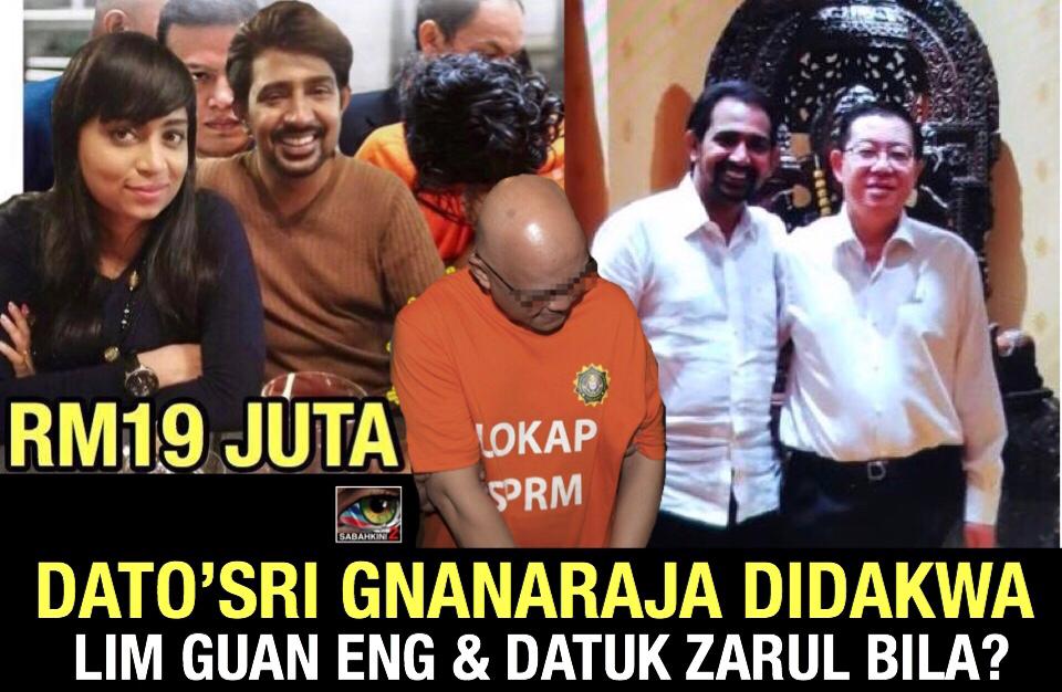 Datoâ Sri Gnanaraja  didakwa terima rasuah RM19 juta  projek terowong dasar laut 